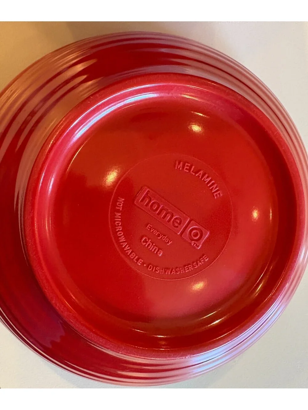 Target Home Everyday Melamine Cereal Bowls Ribbed Red Set of 8 Dishwasher Safe